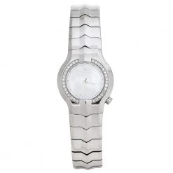 Tag Heuer Mother Of Pearl Stainless Steel Diamond Alter Ego WP1414.BA0754 Women's Wristwatch 25 Mm For Women