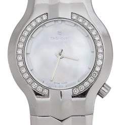 Tag Heuer Mother Of Pearl Stainless Steel Diamond Alter Ego WP1414.BA0754 Women's Wristwatch 25 Mm For Women -Tag Heuer Sales Shop luxury women tag heuer used watches p290737 006