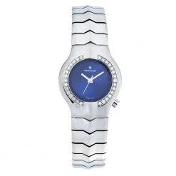 TAG Heuer Blue Stainless Steel Diamond Alter Ego WP1316 Women's Wristwatch 29 Mm For Women