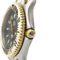 Tag Heuer Grey Gold Plated Stainless Steel Sel 200M WG1320 Women's Wristwatch 27 MM For Women -Tag Heuer Sales Shop luxury women tag heuer used watches p331312 004