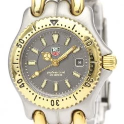 Tag Heuer Gray Gold Plated Stainless Steel Professional WG1320-0 Women's Wristwatch 28 MM For Women