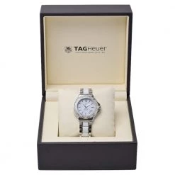 Tag Heuer White Diamonds Stainless Steel And Ceramic Formula 1 Women's Wristwatch 34 MM For Women -Tag Heuer Sales Shop luxury women tag heuer used watches p423991 001