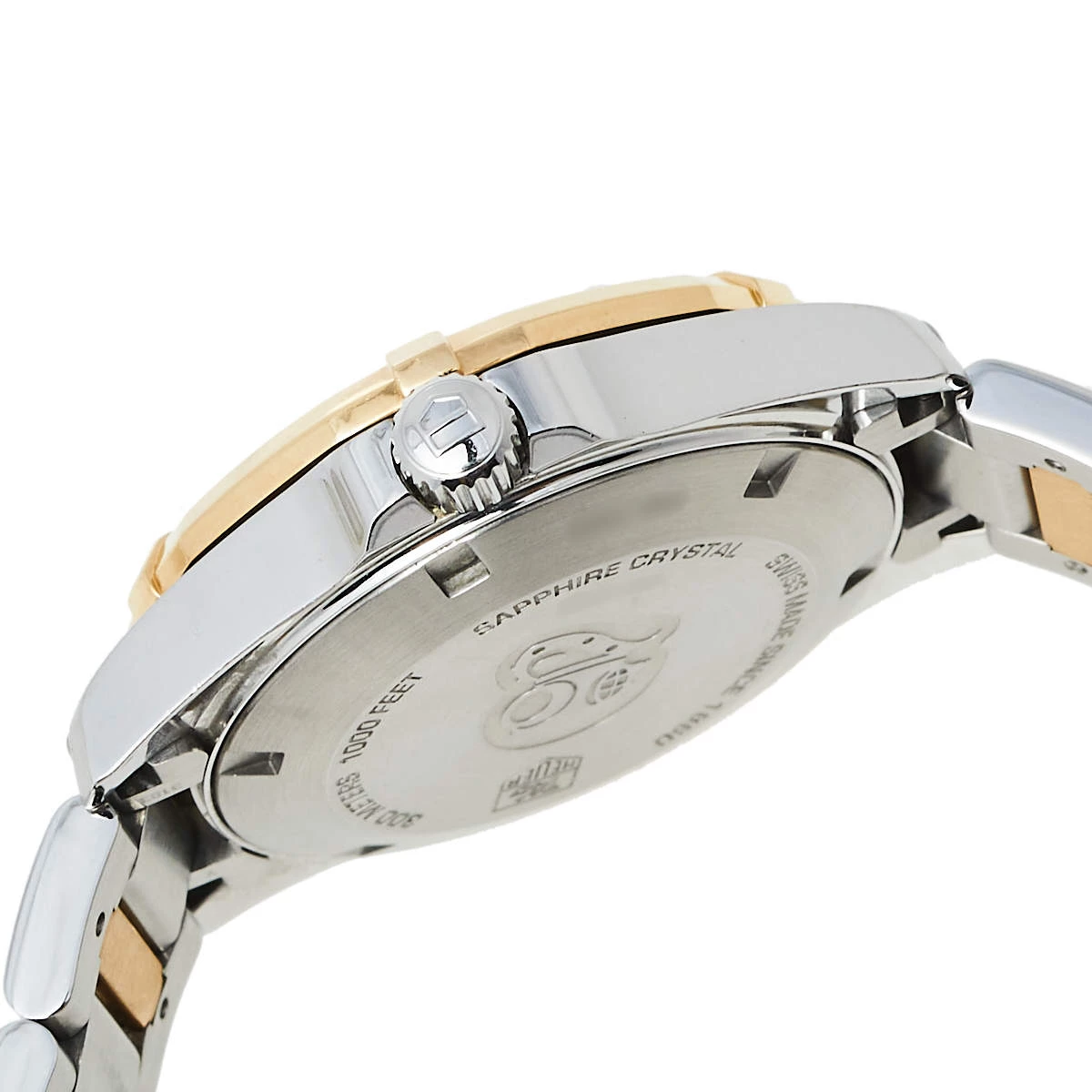 Tag Heuer MOP 18K Yellow Gold & Stainless Steel Diamonds Aquaracer WAY1353.BD0917 Women's Wristwatch 32 Mm For Women 6 Tag Heuer MOP 18K Yellow Gold & Stainless Steel Diamonds Aquaracer WAY1353.BD0917 Women's Wristwatch 32 Mm For Women - Image 6