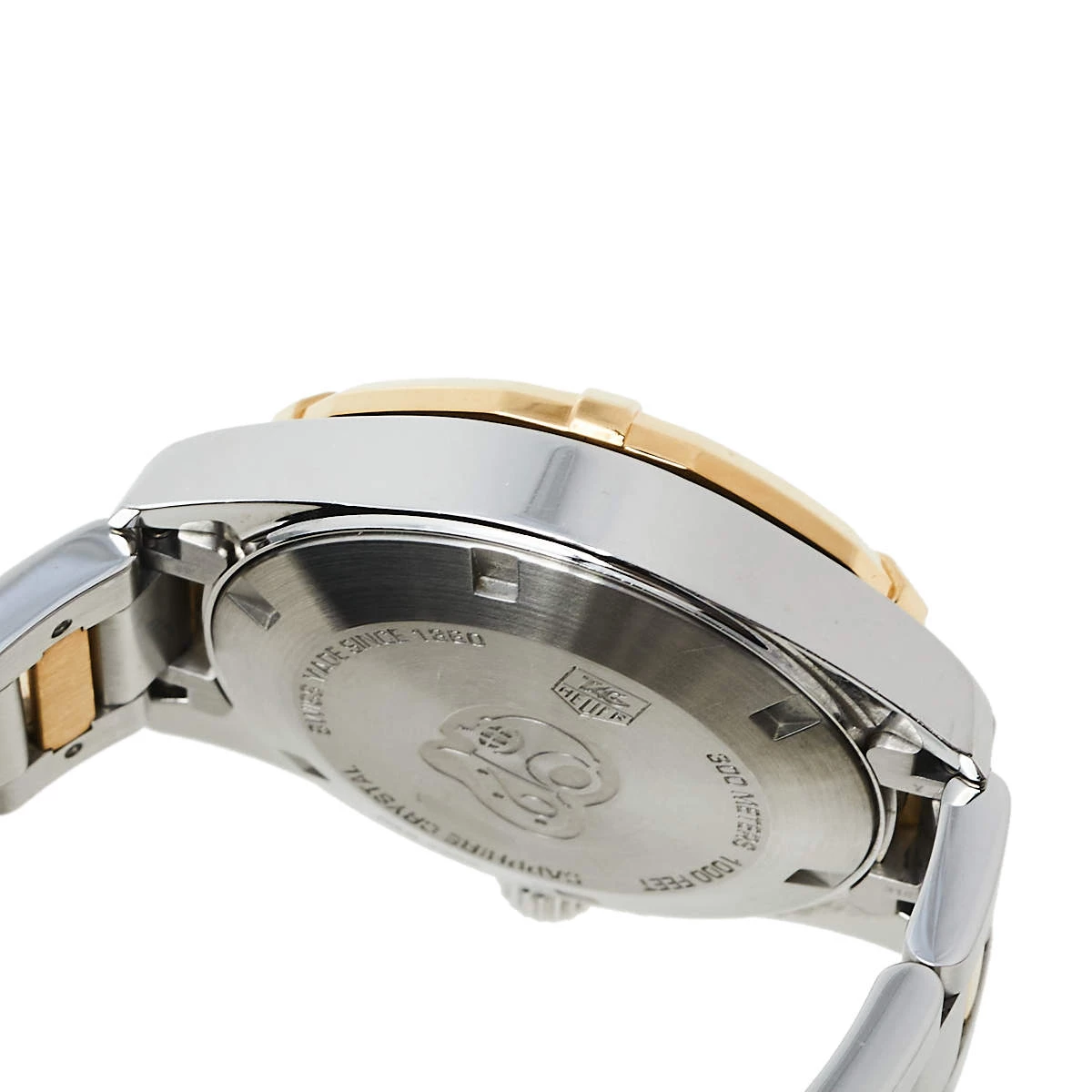 Tag Heuer MOP 18K Yellow Gold & Stainless Steel Diamonds Aquaracer WAY1353.BD0917 Women's Wristwatch 32 Mm For Women 7 Tag Heuer MOP 18K Yellow Gold & Stainless Steel Diamonds Aquaracer WAY1353.BD0917 Women's Wristwatch 32 Mm For Women - Image 7