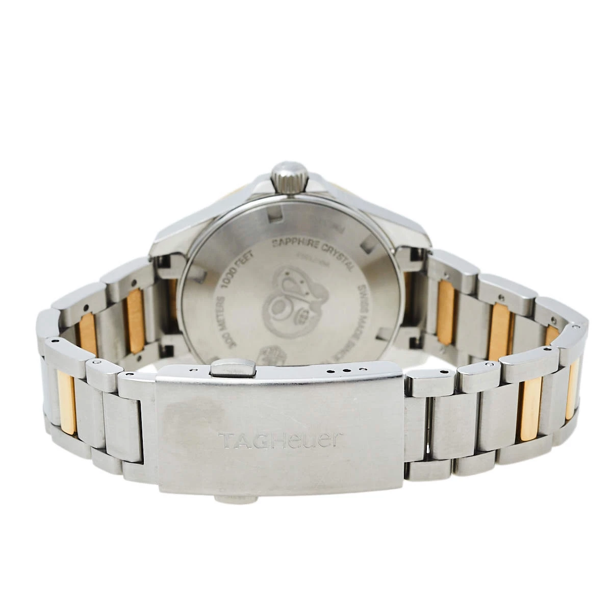 Tag Heuer MOP 18K Yellow Gold & Stainless Steel Diamonds Aquaracer WAY1353.BD0917 Women's Wristwatch 32 Mm For Women 5 Tag Heuer MOP 18K Yellow Gold & Stainless Steel Diamonds Aquaracer WAY1353.BD0917 Women's Wristwatch 32 Mm For Women - Image 5