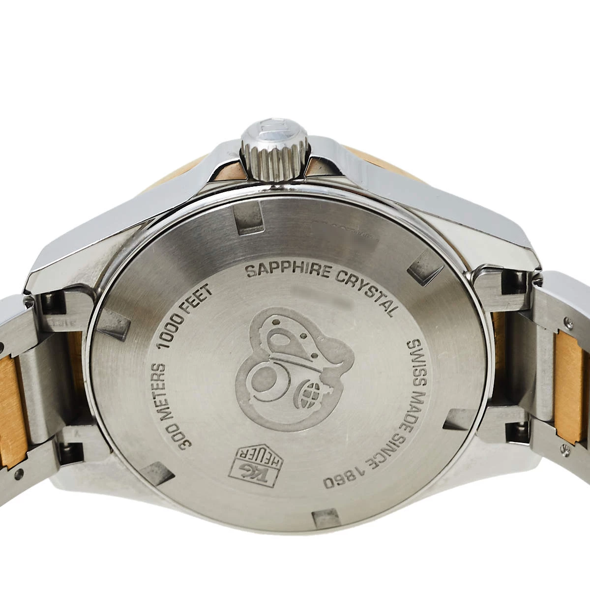 Tag Heuer MOP 18K Yellow Gold & Stainless Steel Diamonds Aquaracer WAY1353.BD0917 Women's Wristwatch 32 Mm For Women 4 Tag Heuer MOP 18K Yellow Gold & Stainless Steel Diamonds Aquaracer WAY1353.BD0917 Women's Wristwatch 32 Mm For Women - Image 4