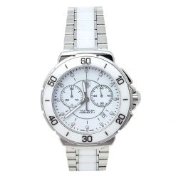 Tag Heuer White Ceramic & Stainless Steel Formula 1 CAH1211.BA0863 Women's Wristwatch 41 Mm For Women