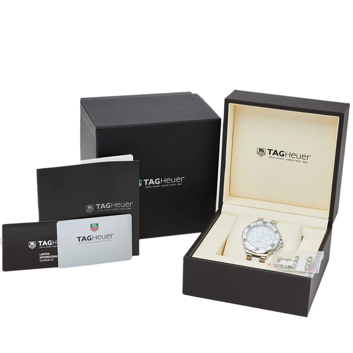 Tag Heuer White Ceramic & Stainless Steel Formula 1 CAH1211.BA0863 Women's Wristwatch 41 Mm For Women 8 Tag Heuer White Ceramic & Stainless Steel Formula 1 CAH1211.BA0863 Women's Wristwatch 41 Mm For Women - Image 8