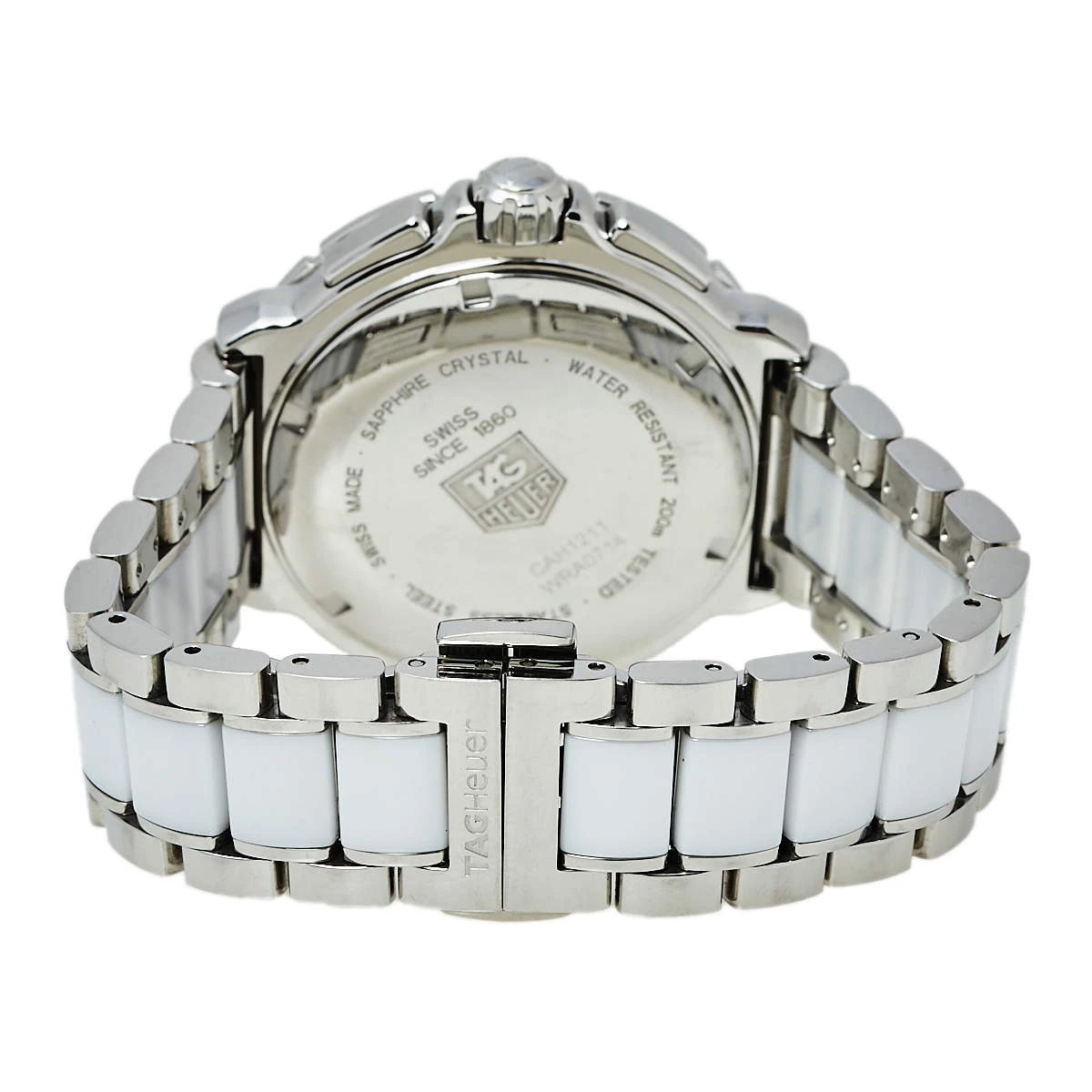 Tag Heuer White Ceramic & Stainless Steel Formula 1 CAH1211.BA0863 Women's Wristwatch 41 Mm For Women 5 Tag Heuer White Ceramic & Stainless Steel Formula 1 CAH1211.BA0863 Women's Wristwatch 41 Mm For Women - Image 5
