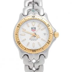 Tag Heuer Silver Two-Tone Stainless Steel Professional S95.813K Women's Wristwatch 34 Mm For Women 10 Tag Heuer Silver Two-Tone Stainless Steel Professional S95.813K Women's Wristwatch 34 Mm For Women -Tag Heuer Sales Shop luxury women tag heuer used watches p493814 004