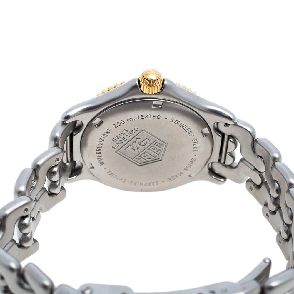 Tag Heuer Silver Two-Tone Stainless Steel Professional S95.813K Women's Wristwatch 34 Mm For Women 4 Tag Heuer Silver Two-Tone Stainless Steel Professional S95.813K Women's Wristwatch 34 Mm For Women - Image 4