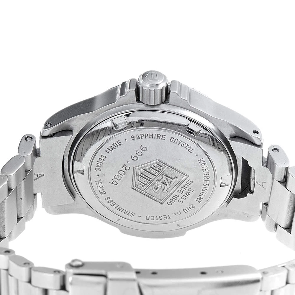 Tag Heuer Grey Stainless Steel Professional 4000 999.208A Women's Wristwatch 28 Mm For Women 4 Tag Heuer Grey Stainless Steel Professional 4000 999.208A Women's Wristwatch 28 Mm For Women - Image 4
