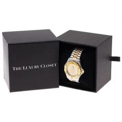 Tag Heuer Grey Gold-Plated Stainless Steel 3000 Professional Women's Wristwatch 38MM For Women -Tag Heuer Sales Shop luxury women tag heuer used watches p52220 006