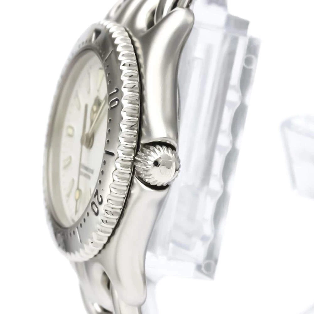 Tag Heuer White Stainless Steel Sel Professional 200M S99.015 Women's Wristwatch 28 MM For Women 6 Tag Heuer White Stainless Steel Sel Professional 200M S99.015 Women's Wristwatch 28 MM For Women - Image 6