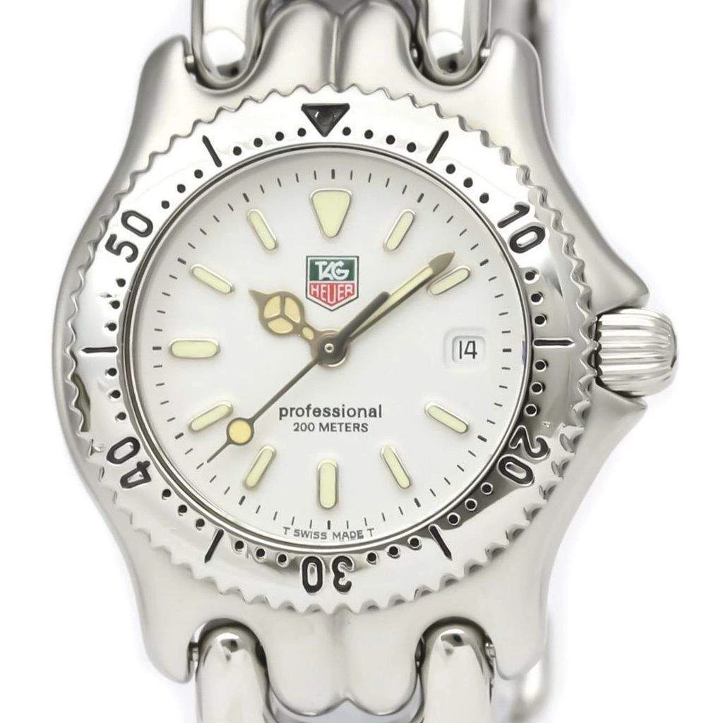 Tag Heuer White Stainless Steel Sel Professional 200M S99.015 Women's Wristwatch 28 MM For Women 2 Tag Heuer White Stainless Steel Sel Professional 200M S99.015 Women's Wristwatch 28 MM For Women - Image 2
