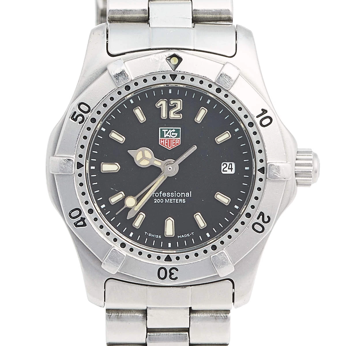 Tag Heuer Black Stainless Steel Professional WK1310 Women's Wristwatch 29 Mm For Women 3 Tag Heuer Black Stainless Steel Professional WK1310 Women's Wristwatch 29 Mm For Women - Image 3