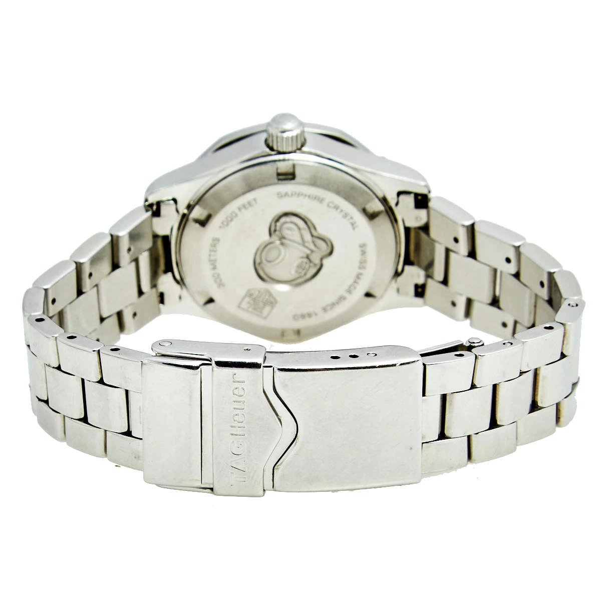 Tag Heuer Mother Of Pearl Diamond Stainless Steel Aquaracer WAF1416 Women's Wristwatch 27 Mm For Women 5 Tag Heuer Mother Of Pearl Diamond Stainless Steel Aquaracer WAF1416 Women's Wristwatch 27 Mm For Women - Image 5