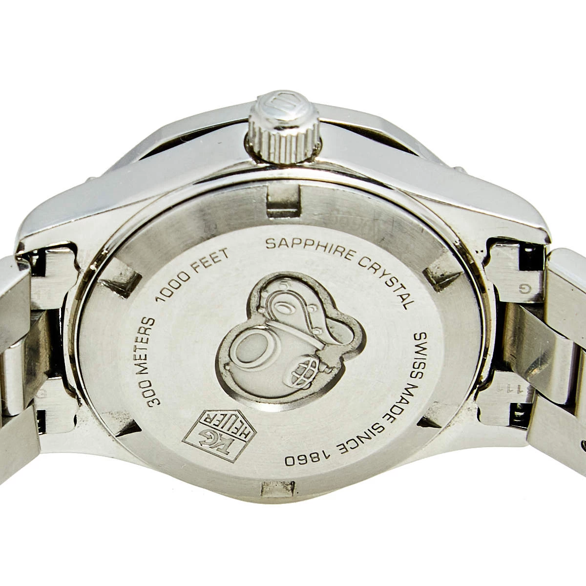 Tag Heuer Mother Of Pearl Diamond Stainless Steel Aquaracer WAF1416 Women's Wristwatch 27 Mm For Women 4 Tag Heuer Mother Of Pearl Diamond Stainless Steel Aquaracer WAF1416 Women's Wristwatch 27 Mm For Women - Image 4