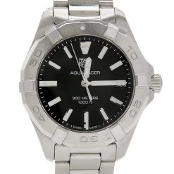 TAG Heuer Black Stainless Steel Aquaracer WBD1310.BA0740 Women's Wristwatch 32 Mm For Women -Tag Heuer Sales Shop luxury women tag heuer used watches p600551 1646026374 009