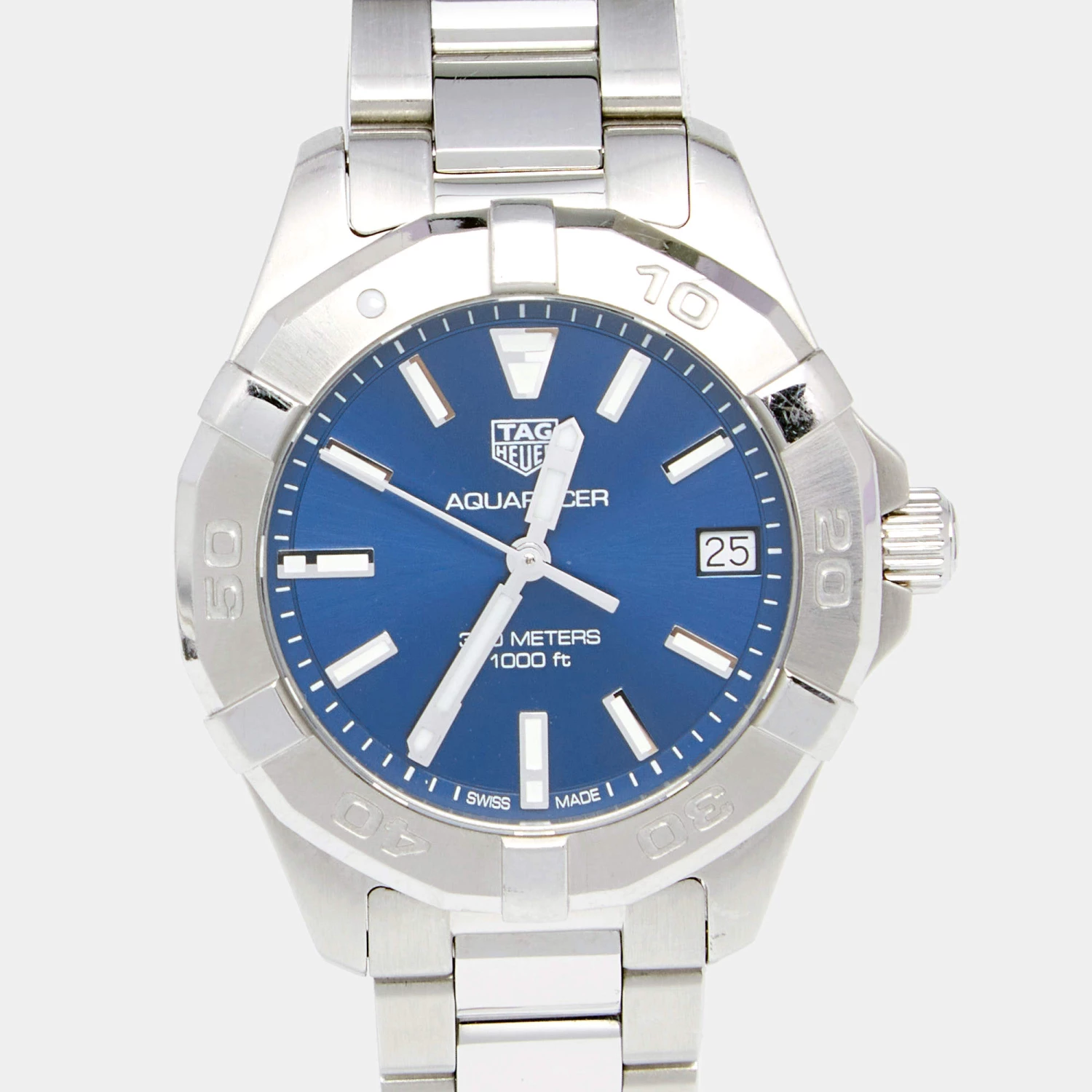 Tag Heuer Blue Stainless Steel Aquaracer WBD1312 Women's Wristwatch 32 Mm For Women 3 Tag Heuer Blue Stainless Steel Aquaracer WBD1312 Women's Wristwatch 32 Mm For Women - Image 3