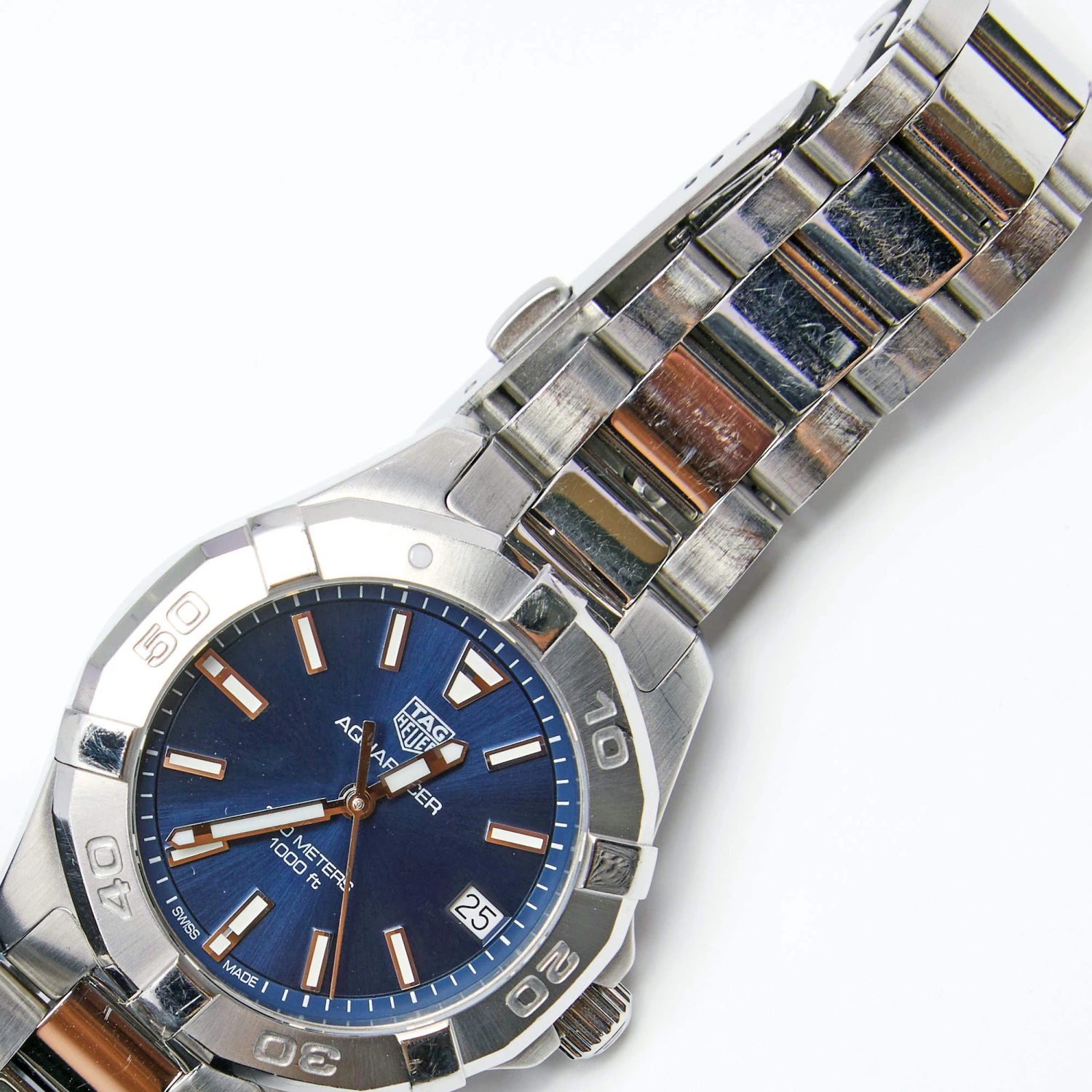 Tag Heuer Blue Stainless Steel Aquaracer WBD1312 Women's Wristwatch 32 Mm For Women 6 Tag Heuer Blue Stainless Steel Aquaracer WBD1312 Women's Wristwatch 32 Mm For Women - Image 6