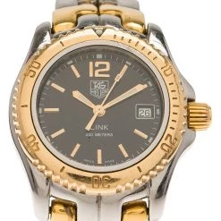 Tag Heuer Black Stainless Steel Link Women's Wristwatch 31MM For Women