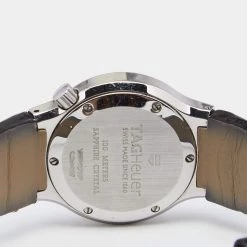 TAG Heuer Black Stainless Steel Leather Alter Ego WP131P Women's Wristwatch 29MM For Women -Tag Heuer Sales Shop luxury women tag heuer used watches p649238 002