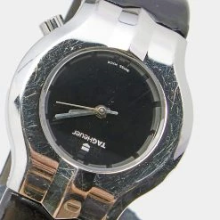 TAG Heuer Black Stainless Steel Leather Alter Ego WP131P Women's Wristwatch 29MM For Women -Tag Heuer Sales Shop luxury women tag heuer used watches p649238 006