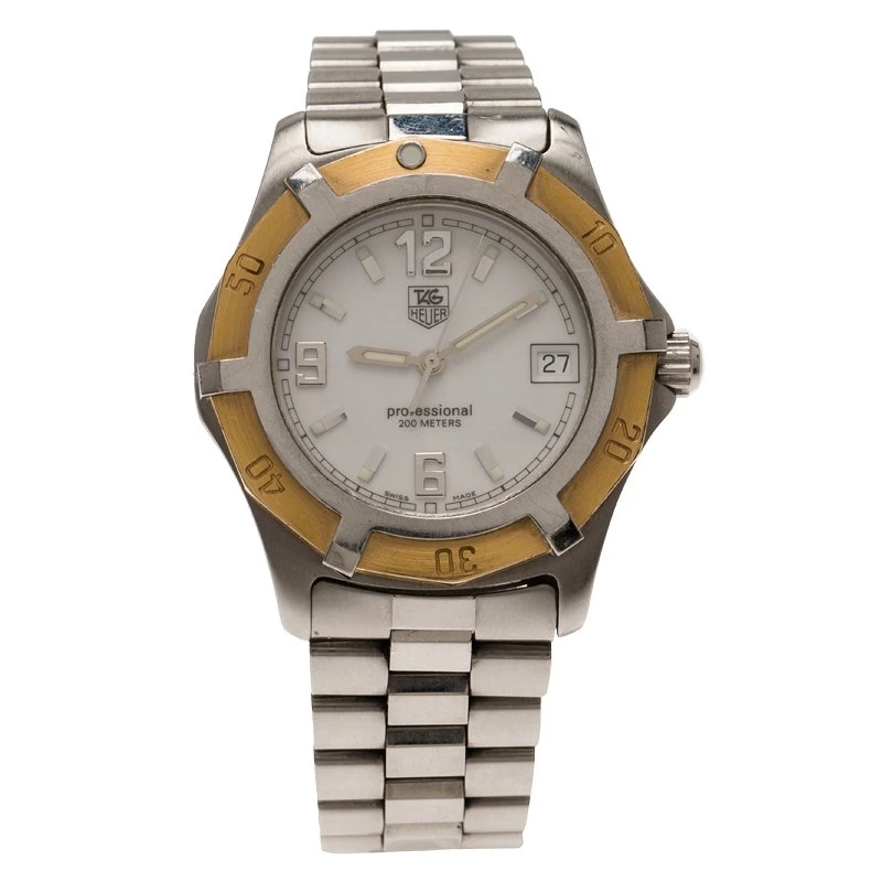 Tag Heuer White Stainless Steel Classic Women's Wristwatch 37MM For Women 1 Tag Heuer White Stainless Steel Classic Women's Wristwatch 37MM For Women