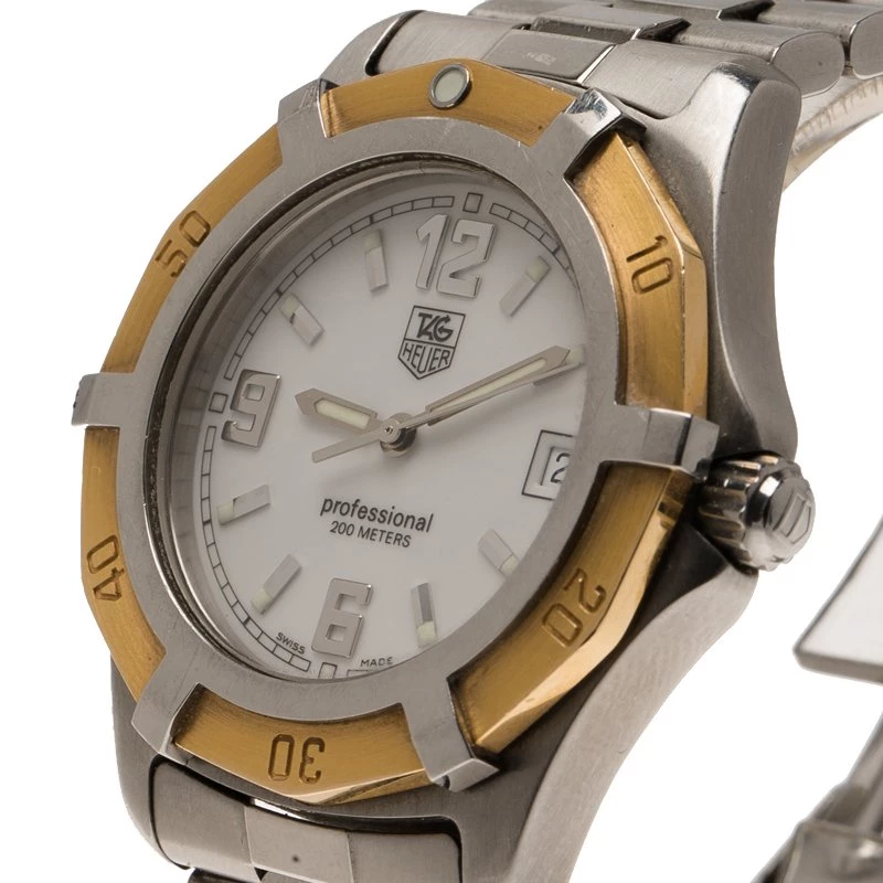 Tag Heuer White Stainless Steel Classic Women's Wristwatch 37MM For Women 2 Tag Heuer White Stainless Steel Classic Women's Wristwatch 37MM For Women - Image 2