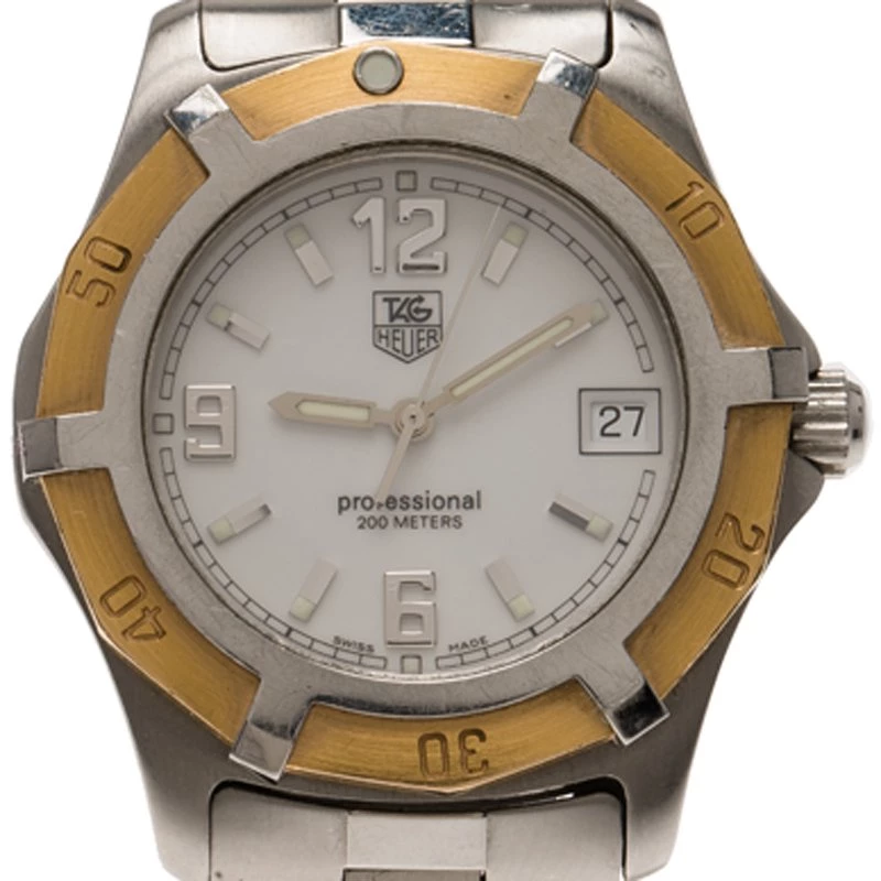 Tag Heuer White Stainless Steel Classic Women's Wristwatch 37MM For Women 3 Tag Heuer White Stainless Steel Classic Women's Wristwatch 37MM For Women - Image 3