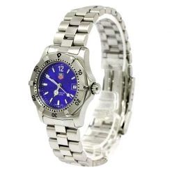 Tag Heuer Blue Stainless Steel 2000 Women's Wristwatch 29MM For Women