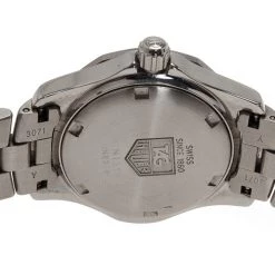 Tag Heuer White Stainless Steel Professional Women's Wristwatch 30MM For Women -Tag Heuer Sales Shop luxury women tag heuer used watches p9283 005