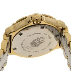 Tag Heuer White Ceramic Gold Plated Steel & Diamonds Formula 1 WAH1222 Women's Wristwatch 35MM For Women -Tag Heuer Sales Shop luxury women tag heuer used watches p94870 004
