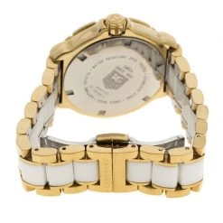 Tag Heuer White Ceramic Gold Plated Steel & Diamonds Formula 1 WAH1222 Women's Wristwatch 35MM For Women -Tag Heuer Sales Shop luxury women tag heuer used watches p94870 005