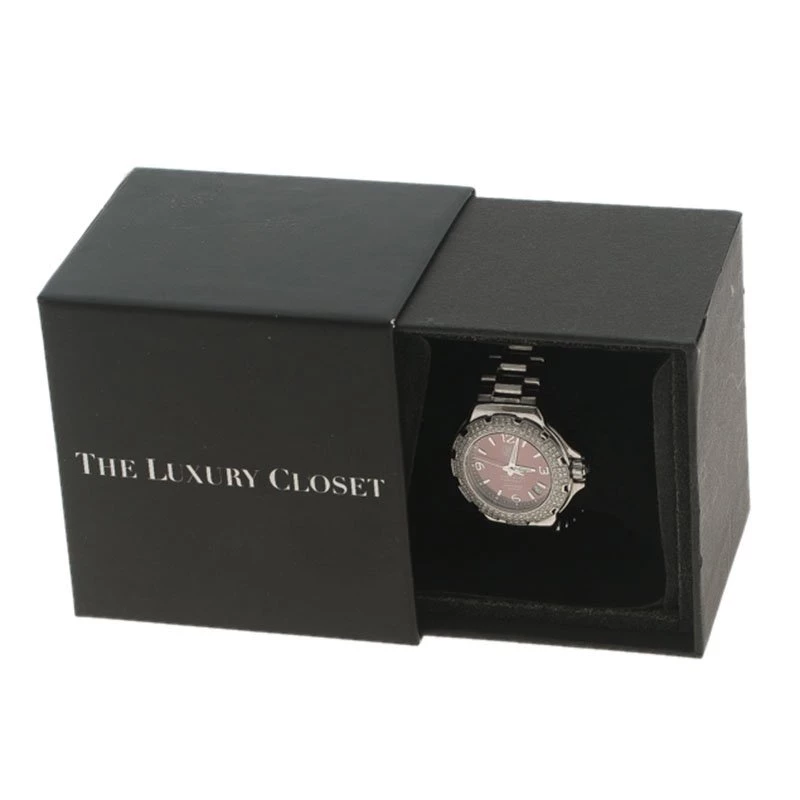 Tag Heuer Burgundy Stainless Steel Diamond Formula 1 WAC1219 Women's Wristwatch 35MM For Women 6 Tag Heuer Burgundy Stainless Steel Diamond Formula 1 WAC1219 Women's Wristwatch 35MM For Women - Image 6